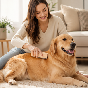 Gently Brush Loose Fur